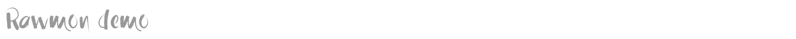 Rawmon font preview